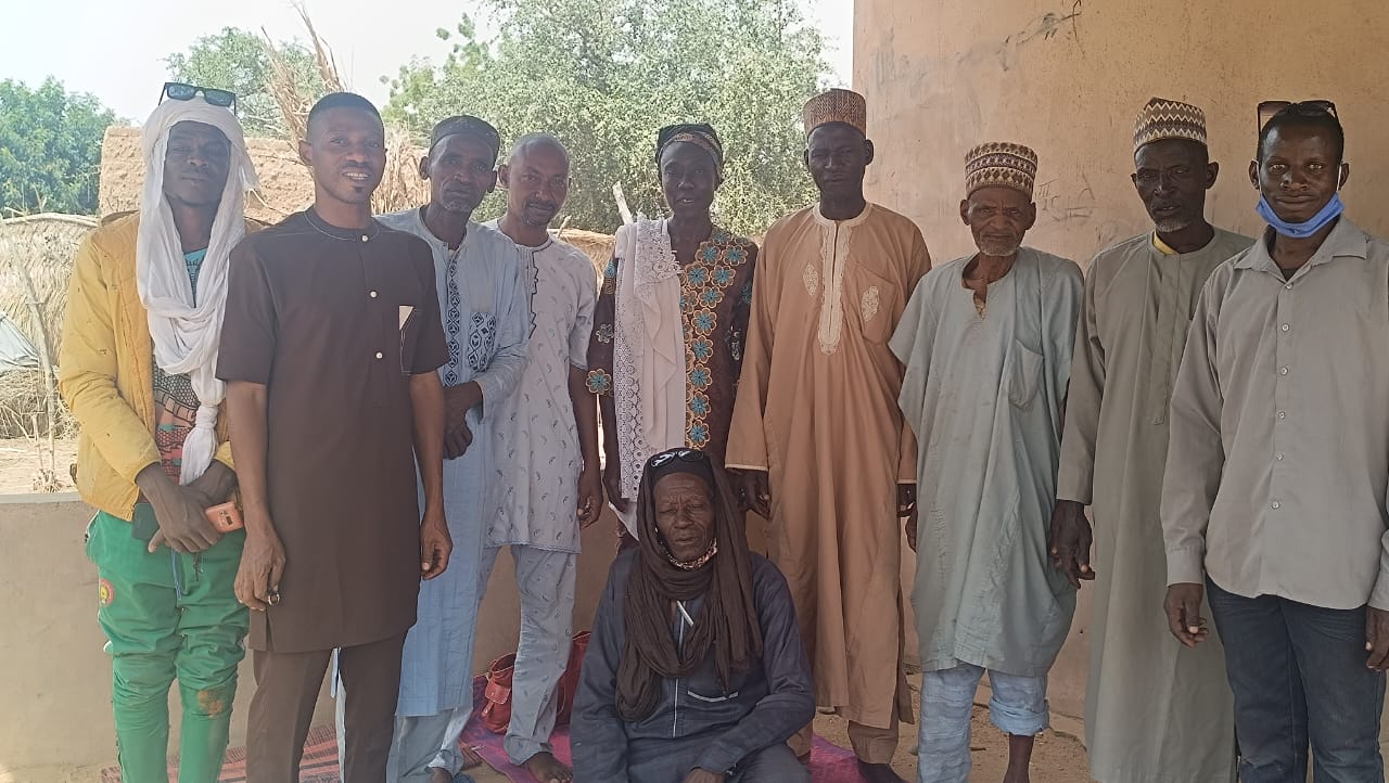 Members of the mission team meeting local community members in Niger