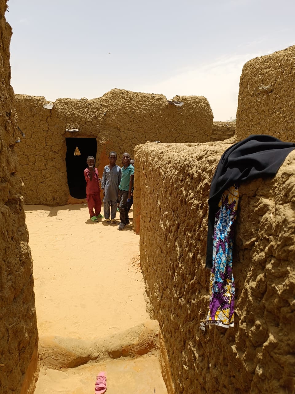 Villagers receiving support during the Grace Church Keighley mission in Niger