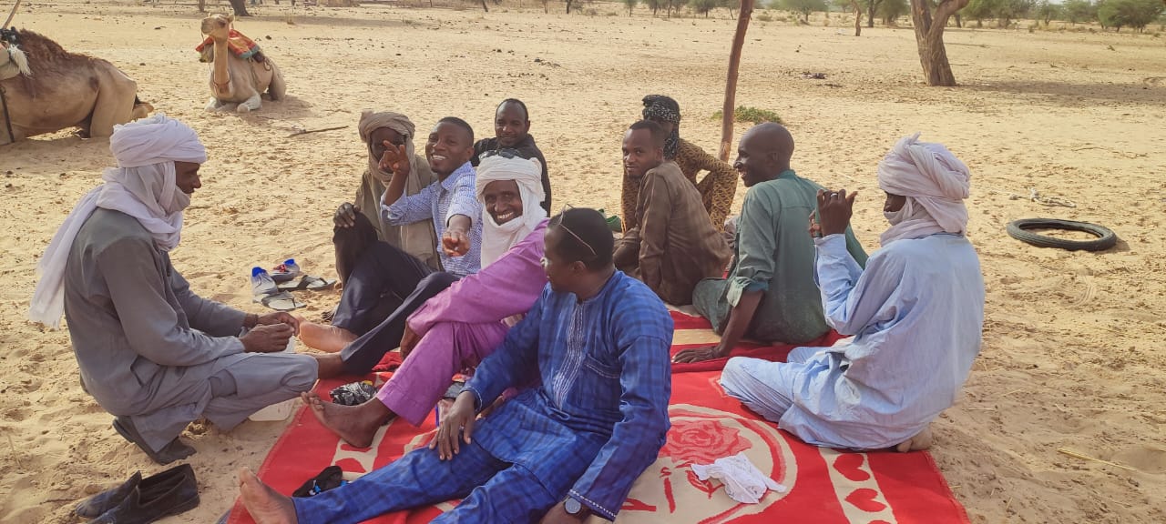 The mission team travelling to a remote village in Niger