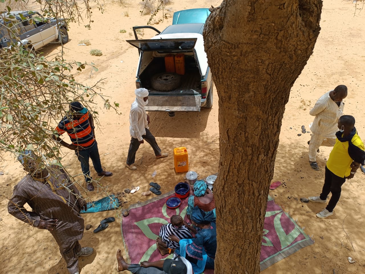Sharing fellowship with the local community during the mission in Niger
