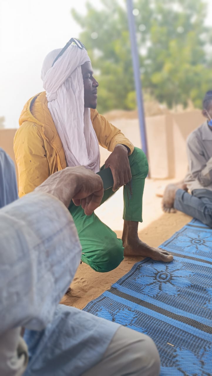 Local villagers gathered during the Grace Church Keighley mission outreach in Niger