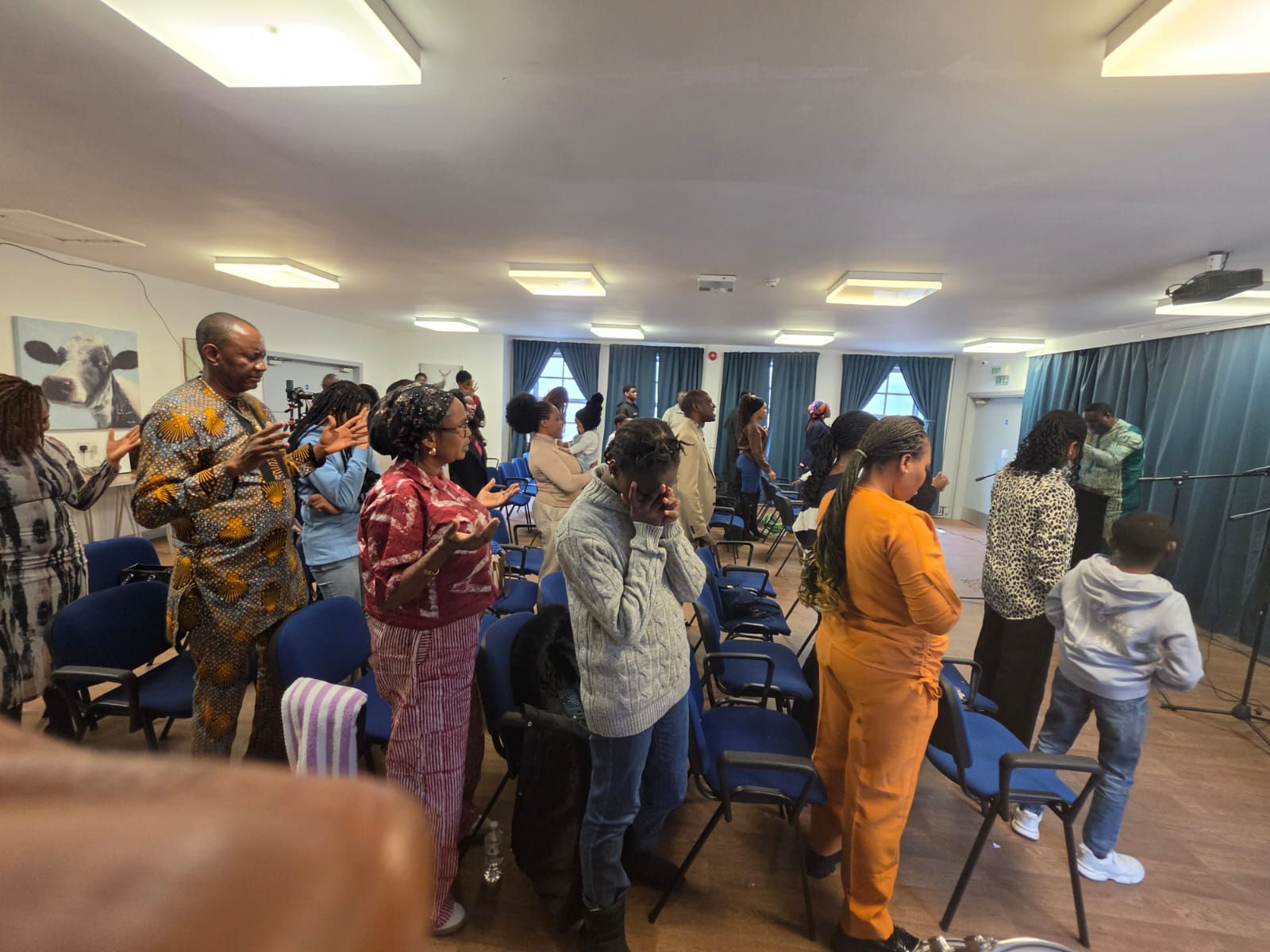 Worship service at Grace Church Keighley