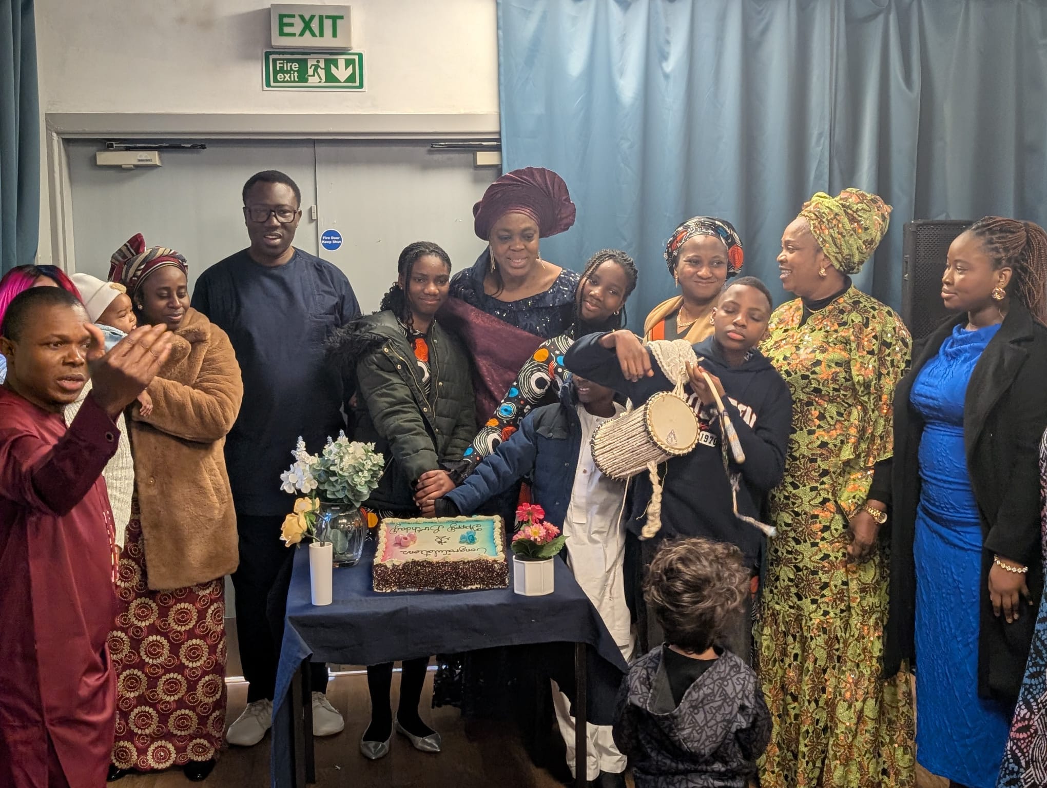 Choir and musicians during Sunday worship