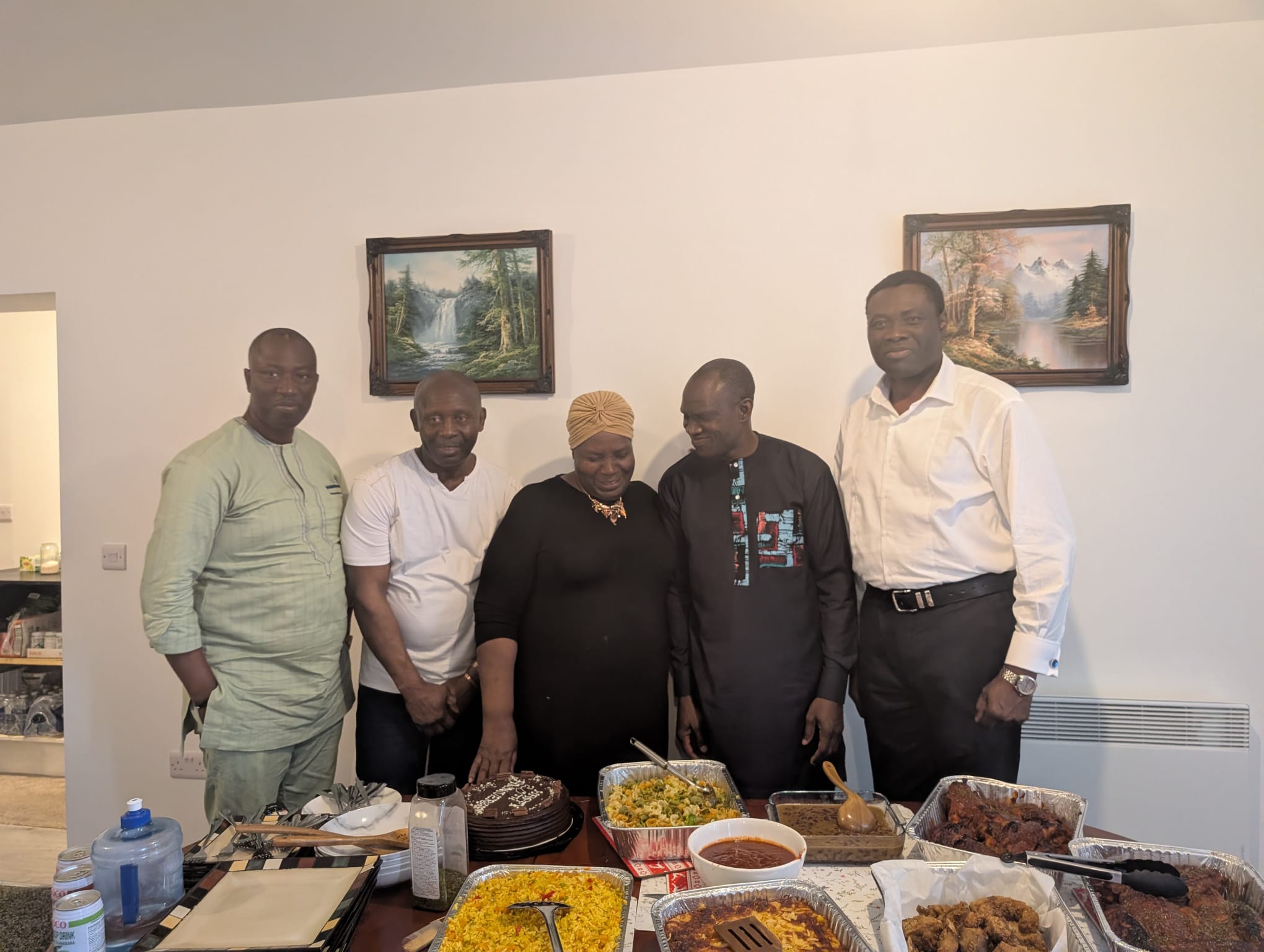 Members of Grace Church Keighley at a fellowship meal