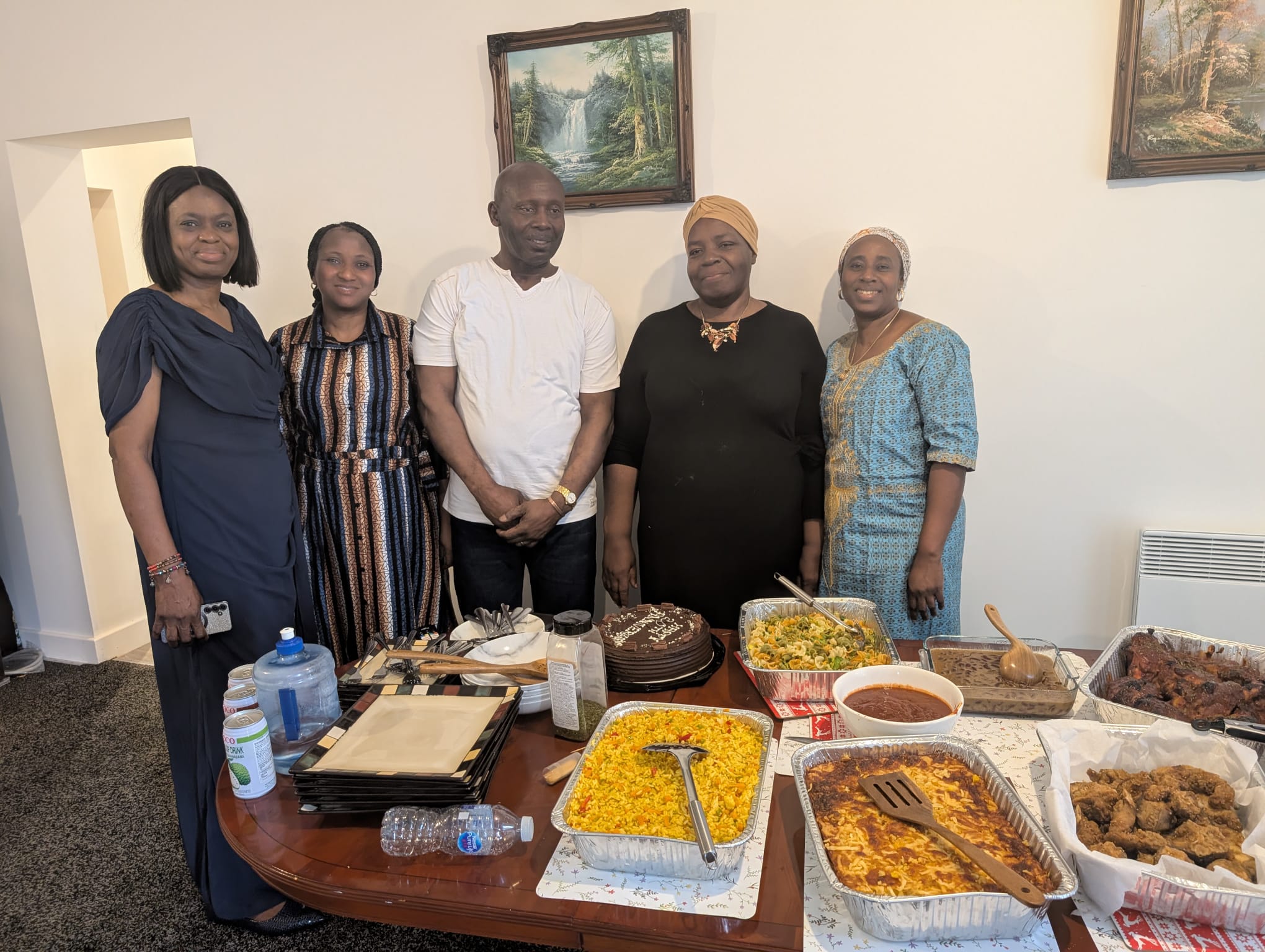 Grace Church Keighley congregation sharing a celebration meal