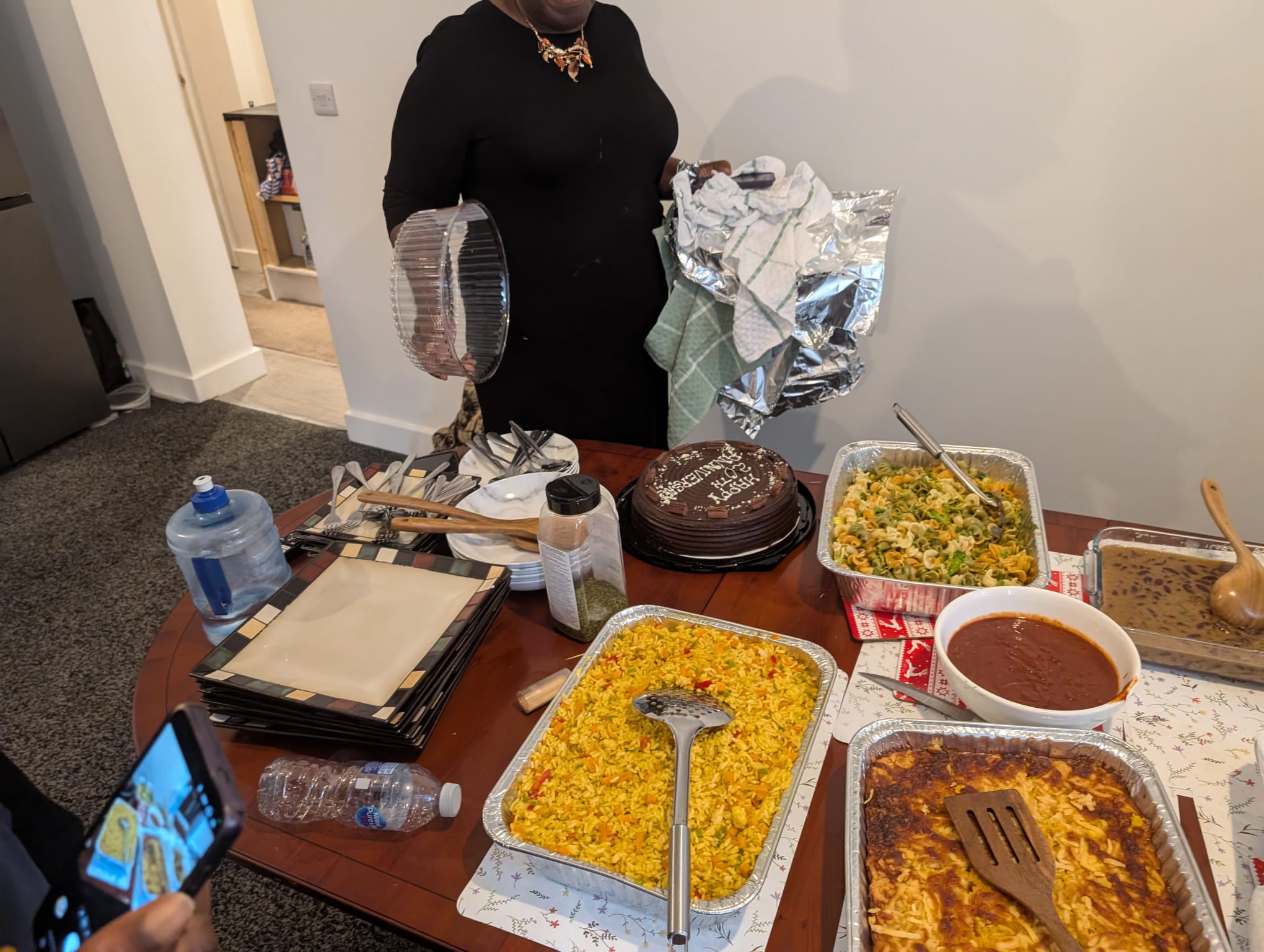 A shared meal and fellowship at Grace Church Keighley